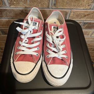 CONVERSE Chuck Taylor all star low red shoes